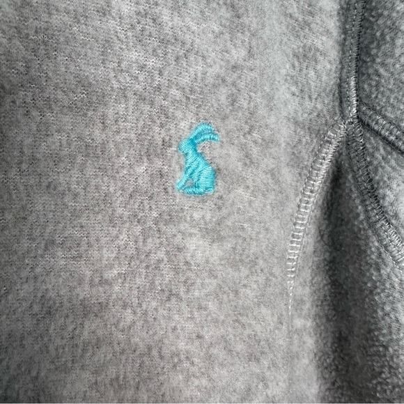 Joules | Gray and Pink Full Zip Fleece Jacket Size 14 - Picture 11 of 13